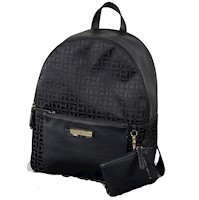 Mochila negra casual con tarjetero desmontable – Tommy Hilfiger